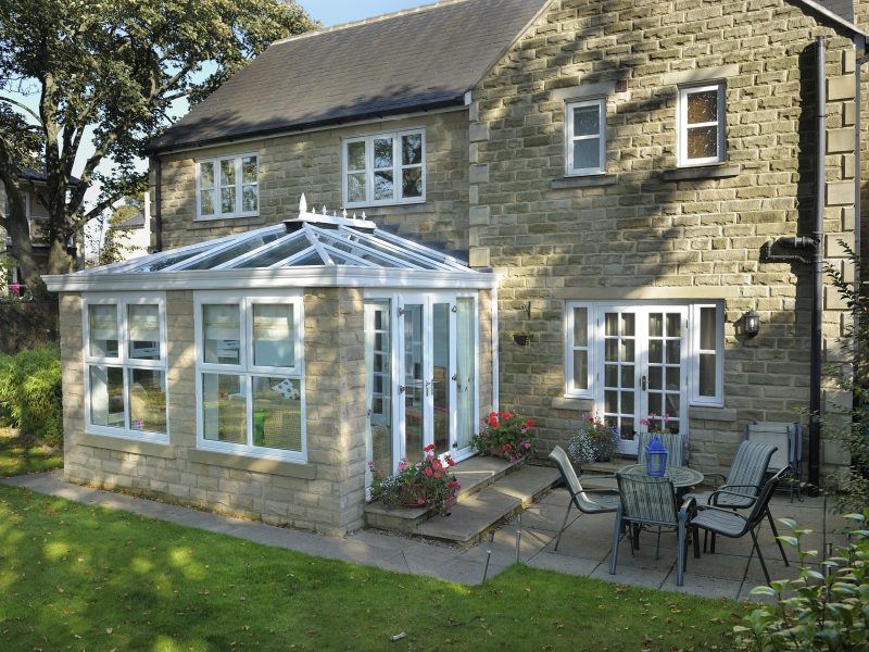 Orangery of a beautiful house in Scotland